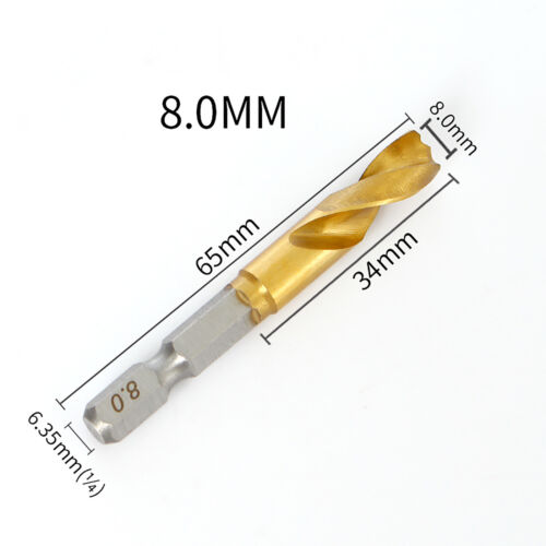 HSS Bohrer Satz mit Sechskantschaft 1/4 Metallbohrer Spiralbohrer 1.5mm Bis 13mm - Bild 28 von 38