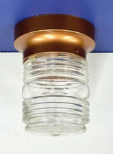 JELLY JAR PORCH 1-Light FIXTURE Copper Finish VINTAGE Retro Original NEW Y-3432