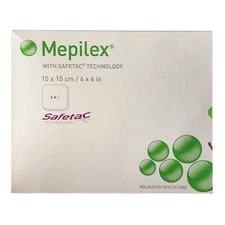 Molnlycke 294399 Mepilex Foam Dressing 6 in. x 6 in. (Each)