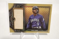 2022 Topps Triple Threads - Single Jumbo Relics Gold #SJR3-KL1 Kyle Lewis /9...