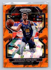 2021-22 Panini Prizm #218 Markus Howard Orange Ice Prizm