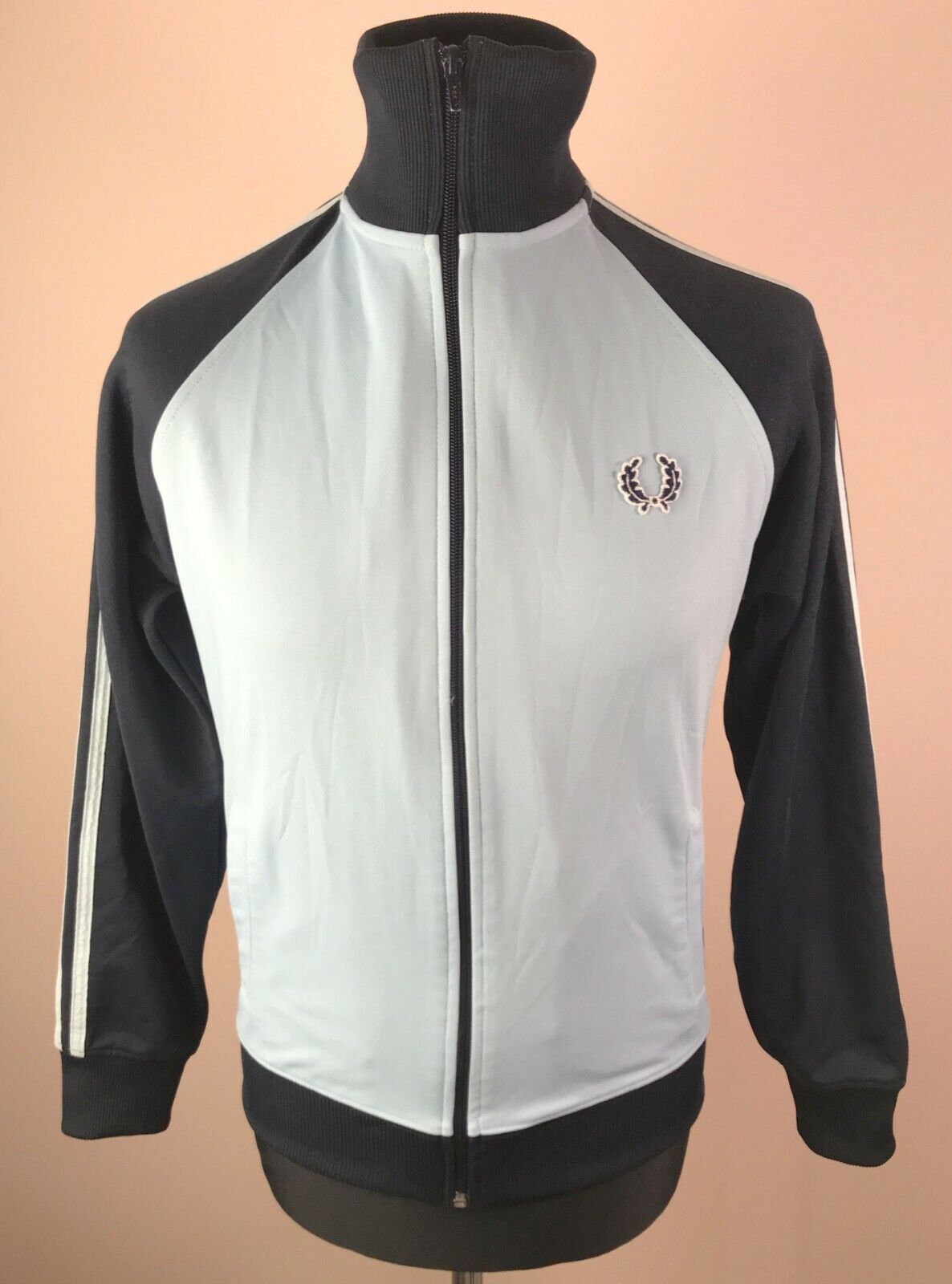 Vintage Fred Perry Track Jacket Men's Size S Made in Portugal Full