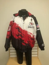 Vintage Kansas City Chiefs Paint Brush Jacket Size  Large Proline Logo Athletic