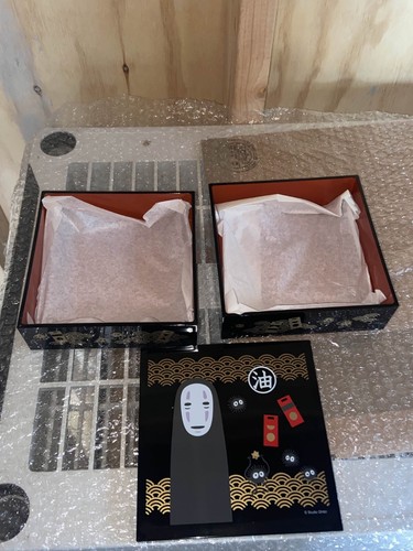 Studio Ghibli Spirited Away No-Face 2-tier Stacked Box Japanese Bento Box JUBAKO - Picture 4 of 5