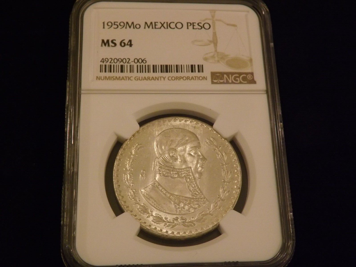 1959 Mo Peso Mexico NGC MS 64 | eBay
