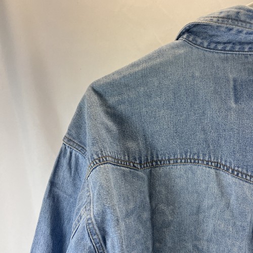 Harley Davidson Men's Light Blue Denim Button Down Logo Shirt Size Long XL - Picture 20 of 22