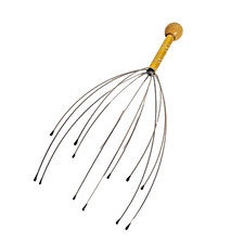 Stress Relief Scalp Massager Head Scratcher Flexible Steel Wires Comfort Handle