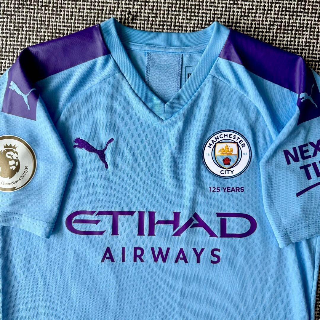 David Silva Man City 19/20 Home #21 Premier League Patch 125th