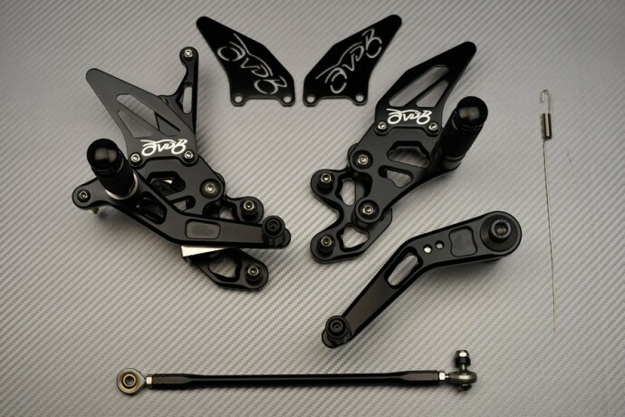 Commandes reculées réglables anti-glisse pour Suzuki GSX-R 600 2011-2017