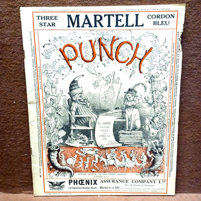 MARTELL Punch MAGAZINE BOOK Three STARS 1926 Cordon Bleu CHARIVARI
