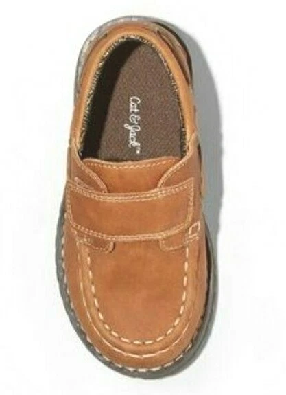 Cat & Jack мальчиков ясельного возраста коричневый Jacy крюк и петля закрытия мокасины туфли с Ярлыками - Изображение 3 из 3