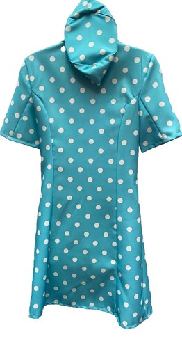 60’s Style Dress & hat - Polka Dot , L 16-18 - Picture 4 of 4