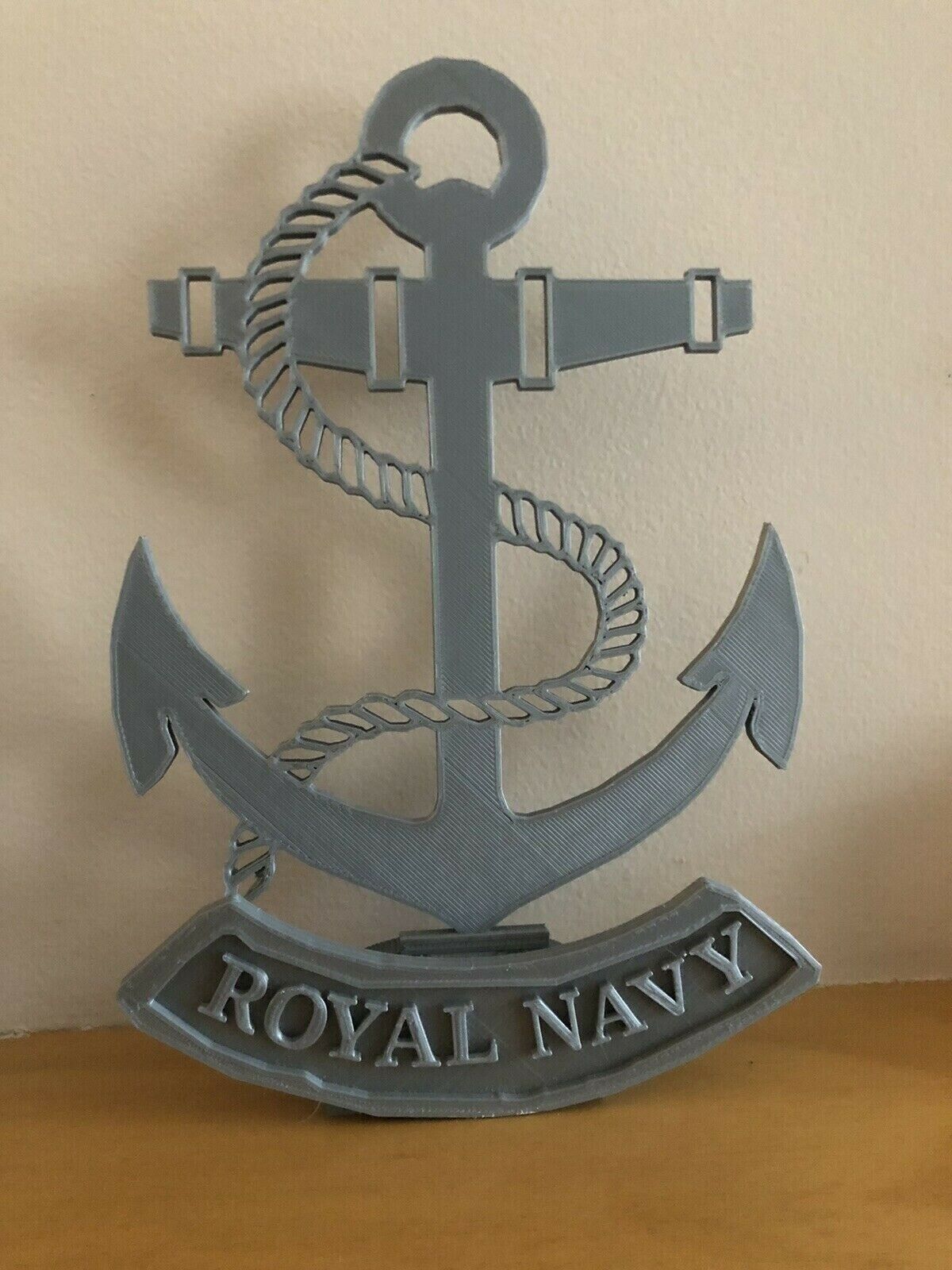 Royal Navy Anchor badge silhouette, Ensignia, Emblem, Desktop ornament