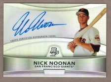 NICK NOONAN 2010 Bowman Platinum PROSPECT AUTOGRAPH REFRACTOR On-Card Auto Giant