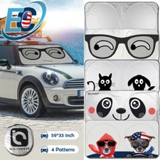 Car Windshield Sun Shade Jumbo Visor Truck SUV Auto Front Window UV Shield Cover