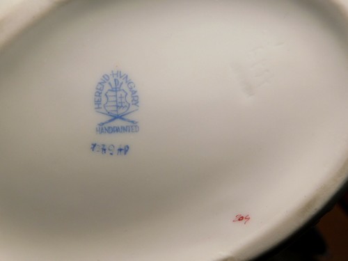 HEREND Korbschale Schale Herend Fleur des Indes Purpur Indian Basket 7379 AP - Picture 8 of 8