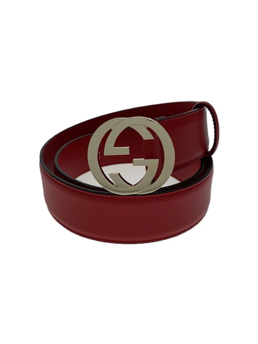 Ceinture femme GUCCI à emboîtement G cuir rouge 546386 occasion