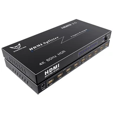4K HDMI Splitter 1 in 8 Out - HDMI 2.0, 4K@60Hz Ultra HD, HDCP 2.0, 3D Audio
