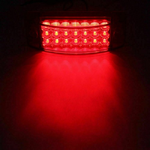 Qty 2- 6" Red 21 LED Clearance Marker Light Rectangle 12V Truck Trailer Camper - Bild 9 von 9