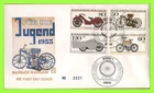 Germany 1983 Motor Cycles set on First Day Cover, Bonn