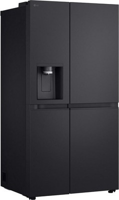 LG GSLE91EVAB freistehend, Side-by-Side, EEK B, 623 l Nutzinhalt, FrischeZone, D