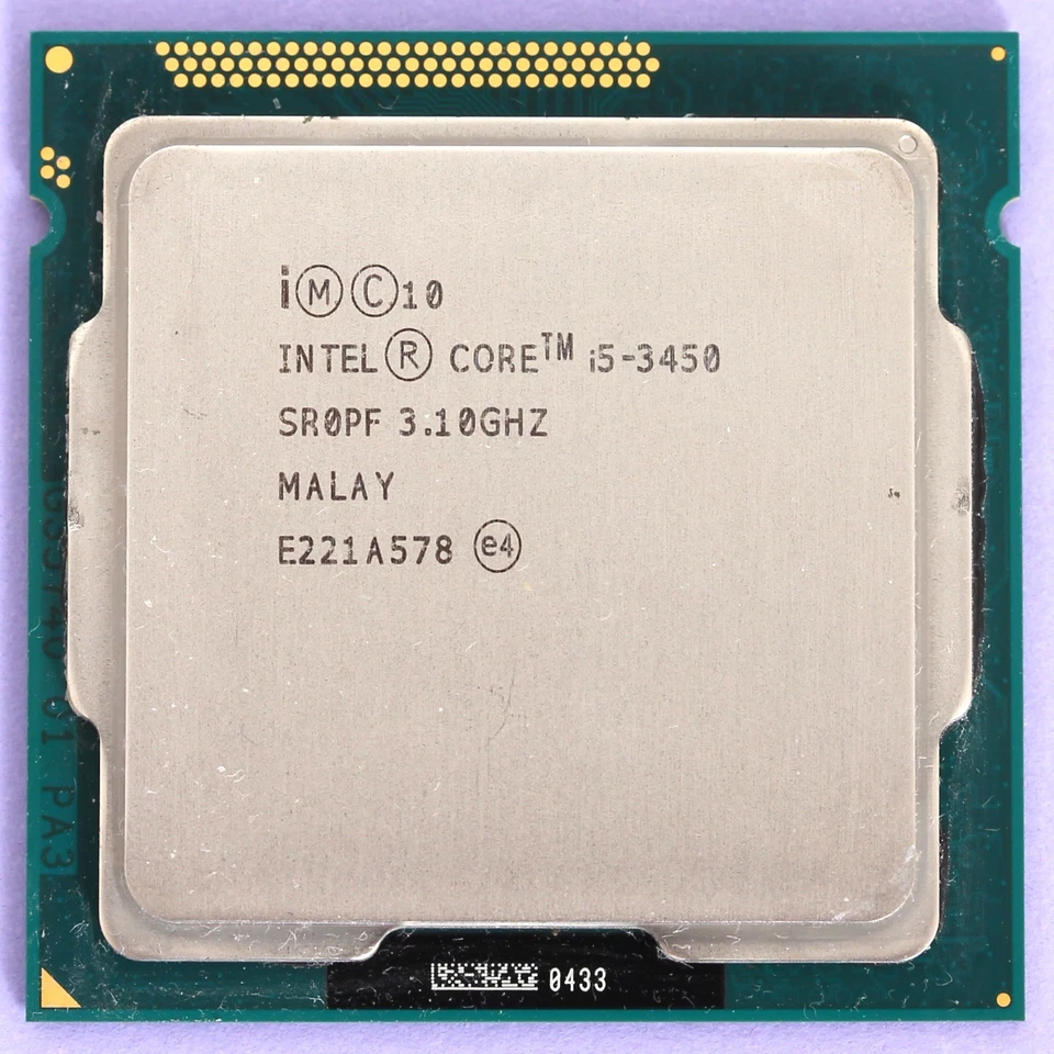Intel Core i5 3rd Gen i5-3450 Ivy Bridge Quad Core CPU 3.1Ghz LGA1155 SR0PF - Image 2 of 3