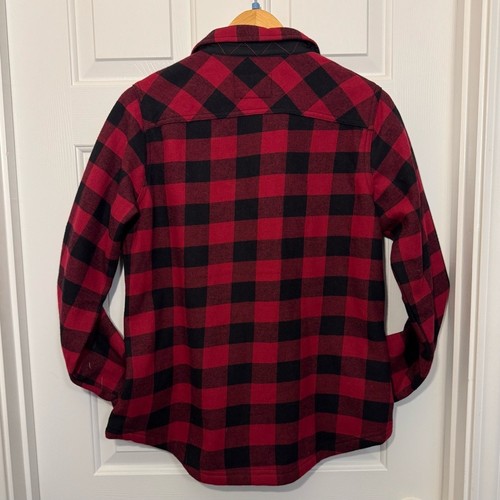 Orvis Fleece Lined Flannel Shacket With Snap Closure Women's Size Medium - Picture 2 of 8
