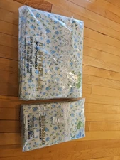 Cannon Monticello No-Iron Percale Queen Size Flat Sheet & 2 Pillowcases NOS