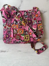 Pink Vera Bradley Disney Park Just Mousing Around Crossbody Hipster Purse Mickey
