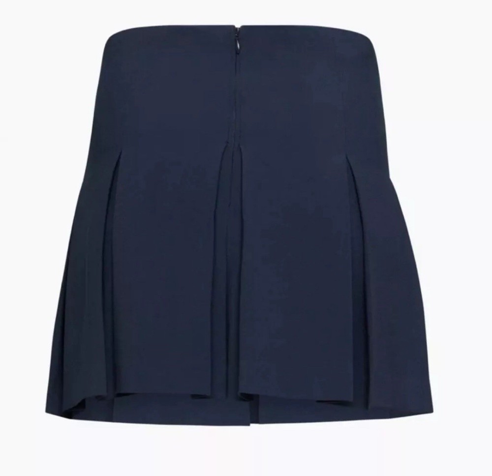 Aritzia Babaton Navy Hathaway Preppy Mini Tennis Skirt Size 10
