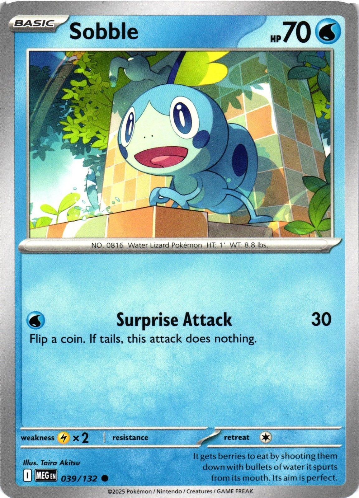 Pokemon - Sobble - 039/132  - Mega Evolution - NM/M