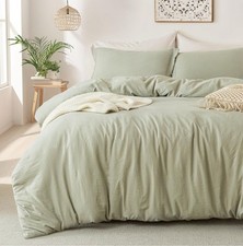 Super Soft Duvet Cover - 100 Washed Microfiber October Mist Sage Comforter C...