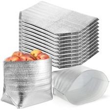 10 Pack Insulated Shipping Bags 13.2" x 8.7" x 13.2" Thermal Box Liners Frozen