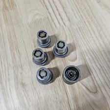 4 x LEXUS FACTORY OEM GENUINE LUG NUTS with Wheel lock KEY socket USED