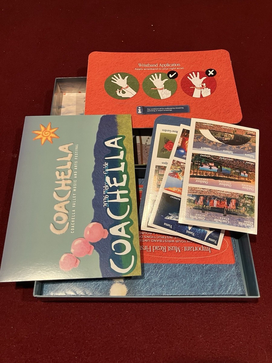 Coachella 2026 Souvenir Box Limited Edition (No wristbands) | eBay