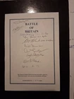 WW2 RAF BATTLE OF BRITAIN  MULTI-SIGNED  A5 SELF ADHESIVE  BOOKPLATE