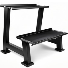 Kettlebell Storage Rack with Anti-Slip Pads, 2-Tier Weight Racks, Kettlebell ...