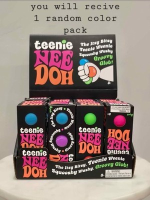 Teenie Nee Doh 3 Pack Squishy Stress Toy Groovy Glob Random Color NEW