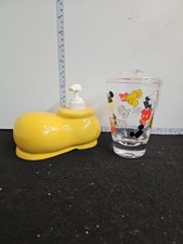 Mickey Mouse Disney Bathroom Set, Soap Dispenser, Toothbrush Holders