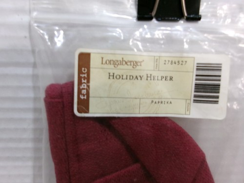 Longaberger Holiday Helper Paprika # 2784527 Small Liner - Picture 4 of 4