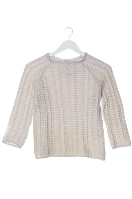 LORENA Strickpullover Damen Pullover Gr. DE 34 wollweiß-hellgrau Casual-Look