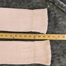 Women  s Pink Solid Knit Leg Warmers Knee High One Size Regular 1 Pair