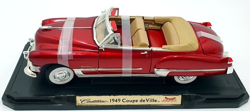 Road Signature 1/18 Scale Diecast 92308 - 1949 Cadillac Coupe De Ville - Red - Picture 3 of 5