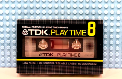 TDK  PLAY TIME 8   1982  JAPAN  TYPE I    BLANK CASSETTE TAPE (1) (SEALED)