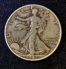 1941-D 50C Walking Liberty Half Dollar 90% Silver