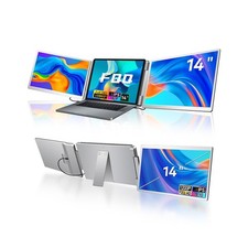 Laptop Screen Extender, 14-inch FHD 1200P IPS Triple Screen Laptop Monitor Ex...