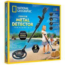  National Geographic Lightweight Junior Metal Detector Treasure Hunt Kit Ages 8 