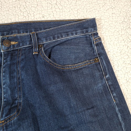 Brooks Brothers Jeans Mens 34x32 Blue Straight Dark Supima Cotton Denim USA - Picture 6 of 16