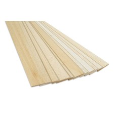 Bud Nosen Balsa Wood Sheets - 3/16" x 3" x 24", Pkg of 10