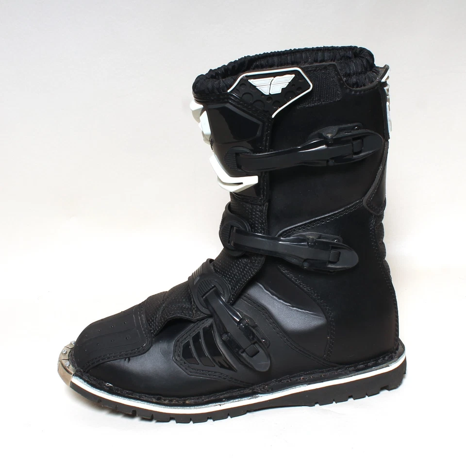 Fly Racing Maverick Talla 10 Hombres Blanco y Negro Motocross Motocicleta Botas de Montar Foto 2 de 4